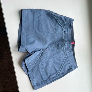 Spanx twill shorts- blue- medium